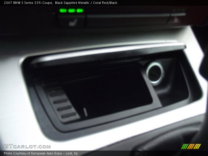 Black Sapphire Metallic / Coral Red/Black 2007 BMW 3 Series 335i Coupe