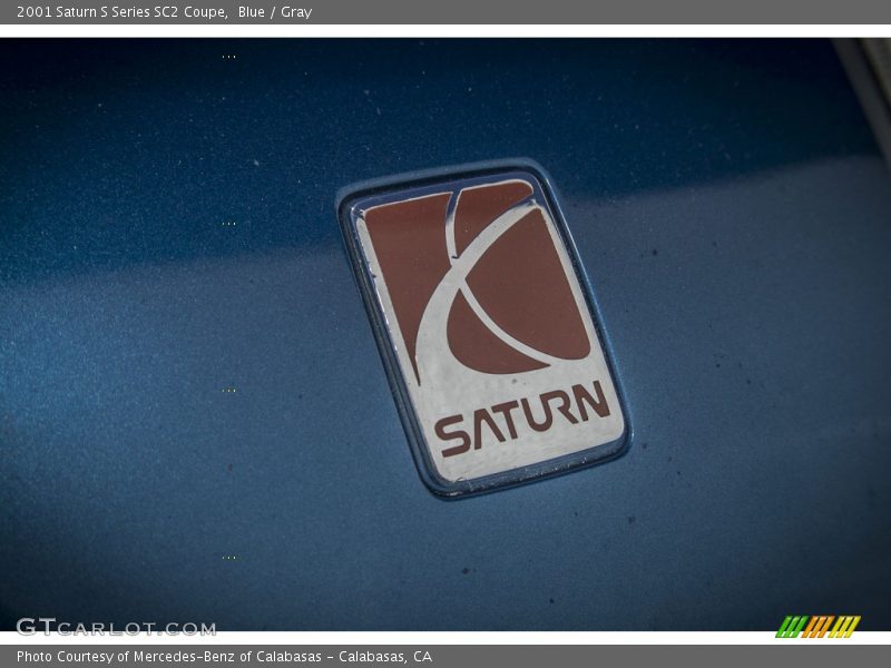 Blue / Gray 2001 Saturn S Series SC2 Coupe