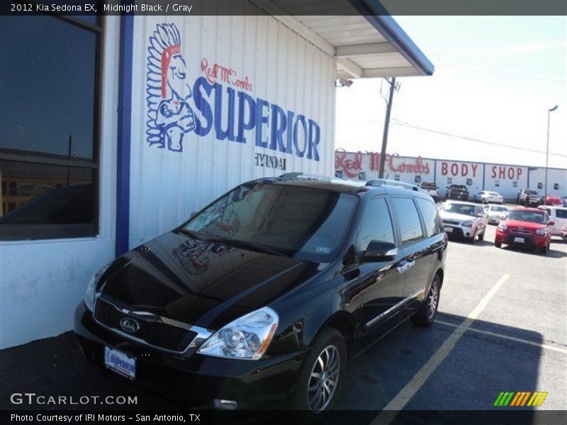 Midnight Black / Gray 2012 Kia Sedona EX