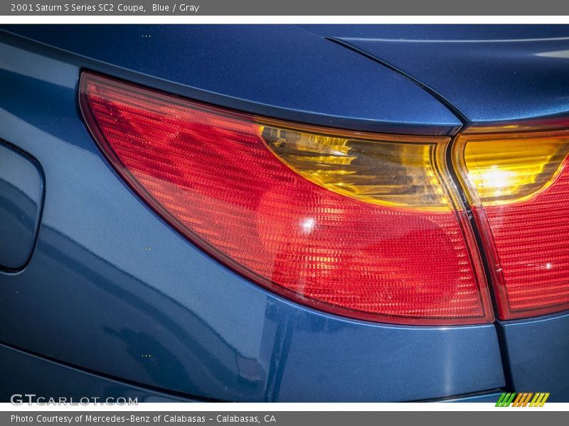 Blue / Gray 2001 Saturn S Series SC2 Coupe