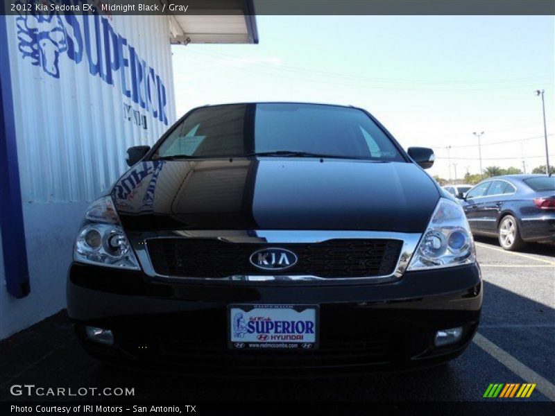 Midnight Black / Gray 2012 Kia Sedona EX