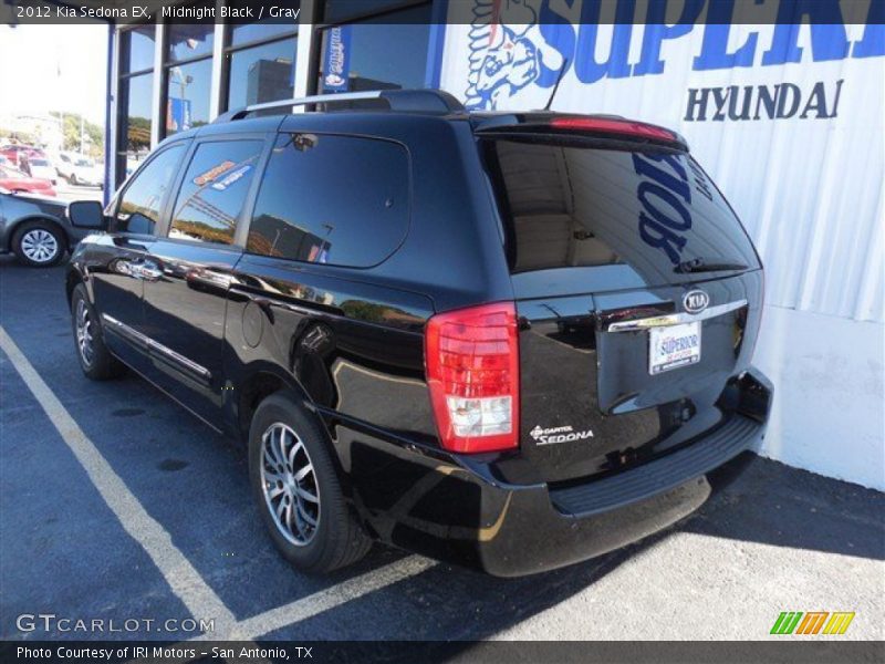 Midnight Black / Gray 2012 Kia Sedona EX
