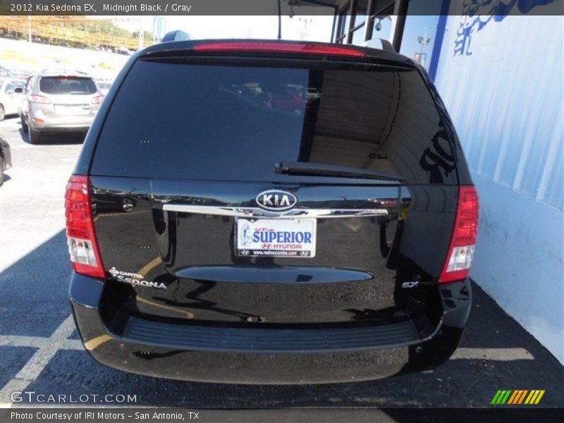 Midnight Black / Gray 2012 Kia Sedona EX