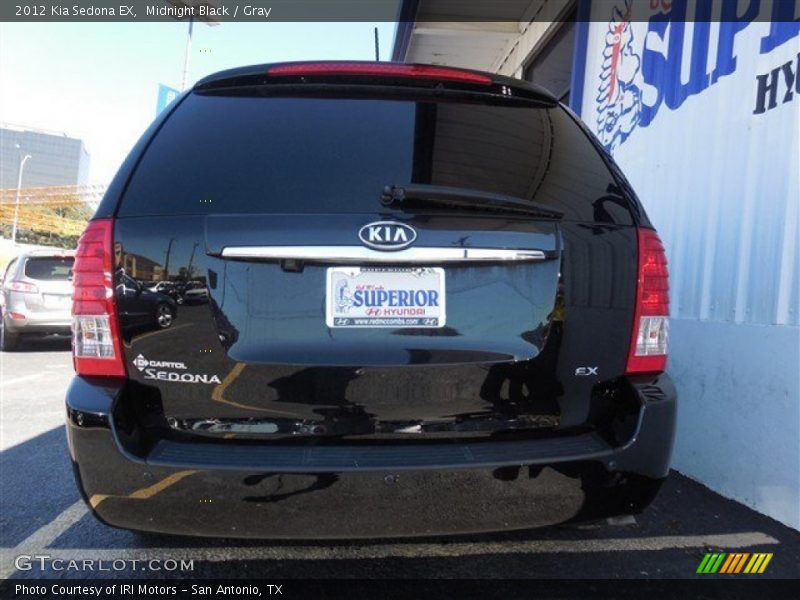 Midnight Black / Gray 2012 Kia Sedona EX