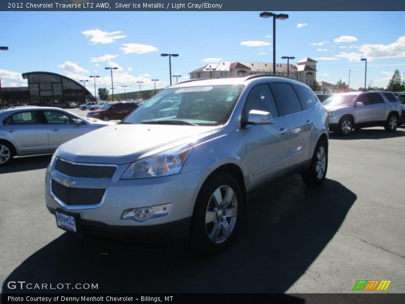 Silver Ice Metallic / Light Gray/Ebony 2012 Chevrolet Traverse LTZ AWD