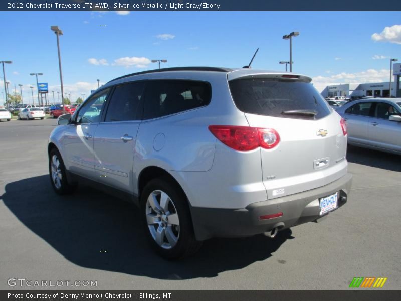 Silver Ice Metallic / Light Gray/Ebony 2012 Chevrolet Traverse LTZ AWD