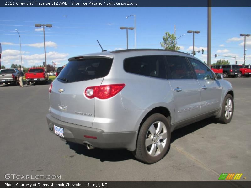 Silver Ice Metallic / Light Gray/Ebony 2012 Chevrolet Traverse LTZ AWD