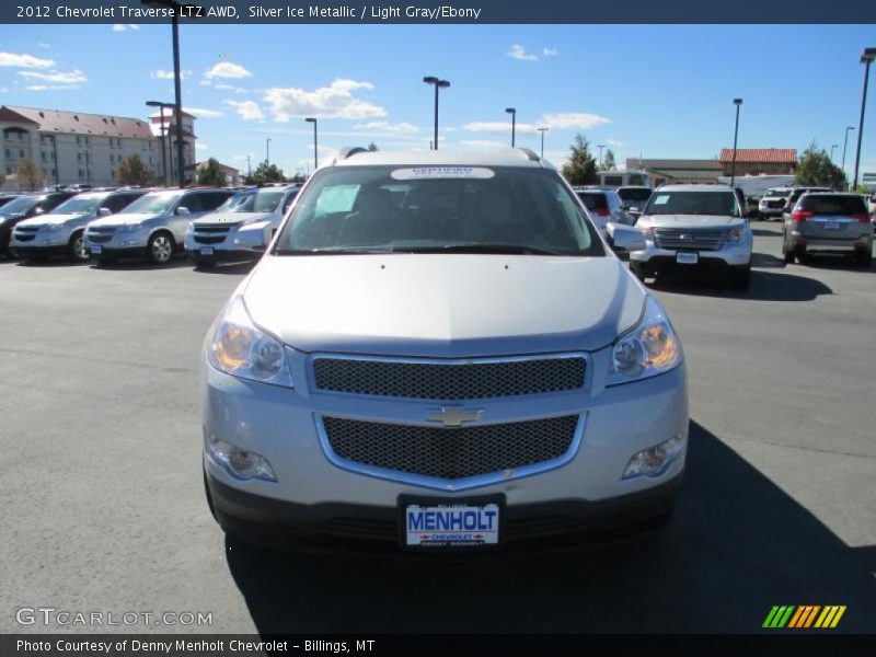 Silver Ice Metallic / Light Gray/Ebony 2012 Chevrolet Traverse LTZ AWD