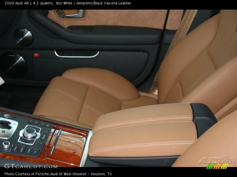 Ibis White / Amaretto/Black Valcona Leather 2009 Audi A8 L 4.2 quattro