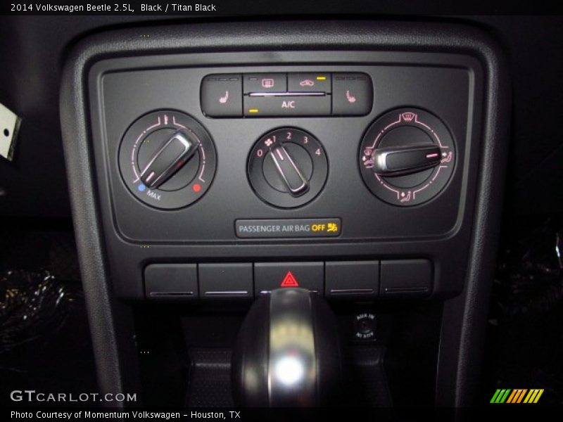 Controls of 2014 Beetle 2.5L