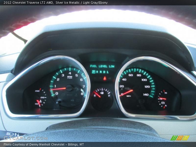 Silver Ice Metallic / Light Gray/Ebony 2012 Chevrolet Traverse LTZ AWD