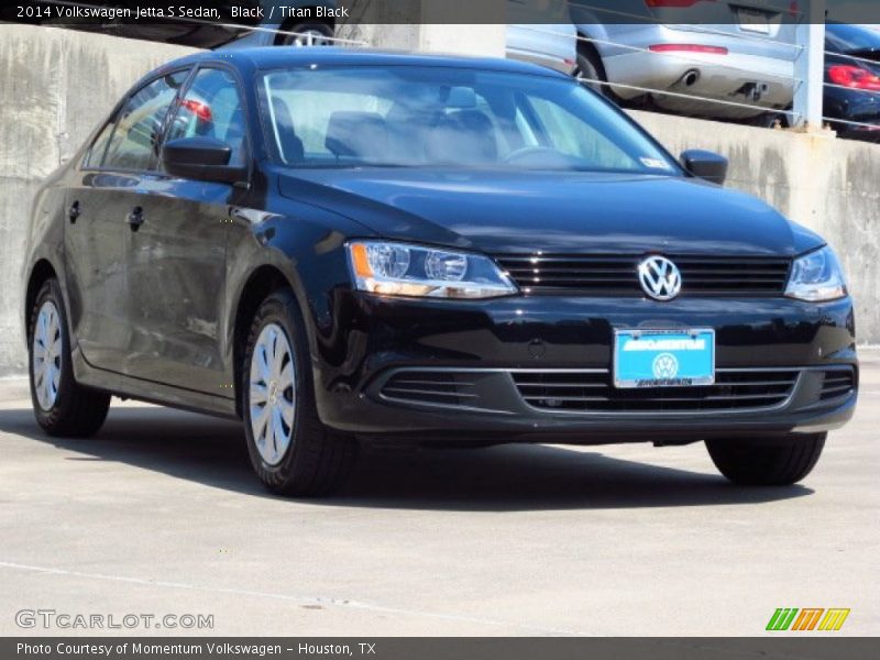 Black / Titan Black 2014 Volkswagen Jetta S Sedan