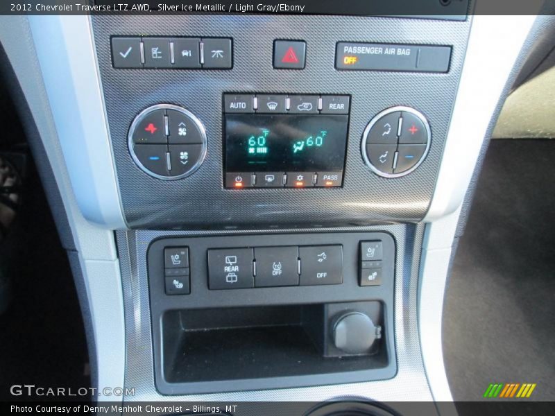 Silver Ice Metallic / Light Gray/Ebony 2012 Chevrolet Traverse LTZ AWD