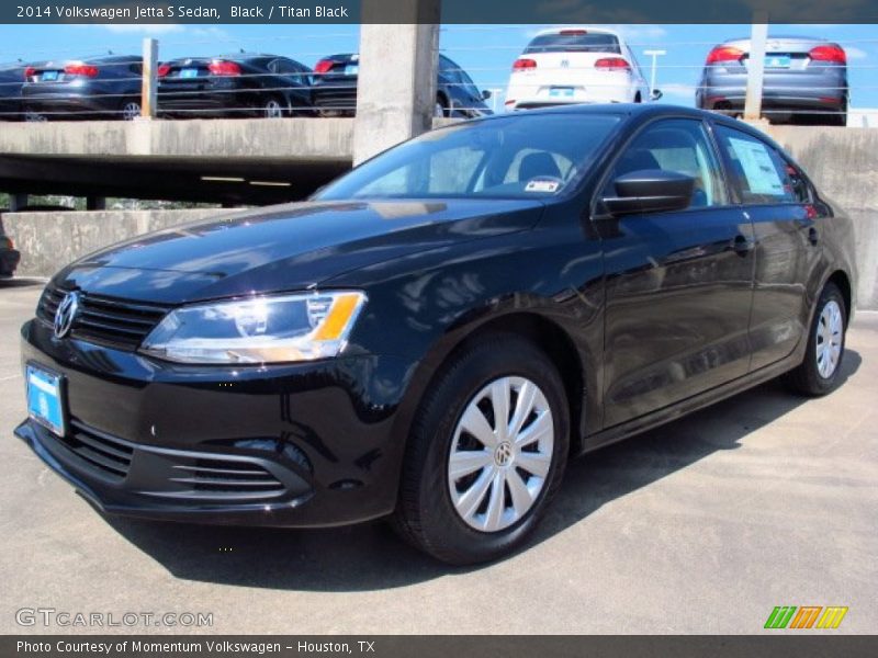 Black / Titan Black 2014 Volkswagen Jetta S Sedan