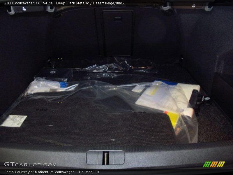 Deep Black Metallic / Desert Beige/Black 2014 Volkswagen CC R-Line