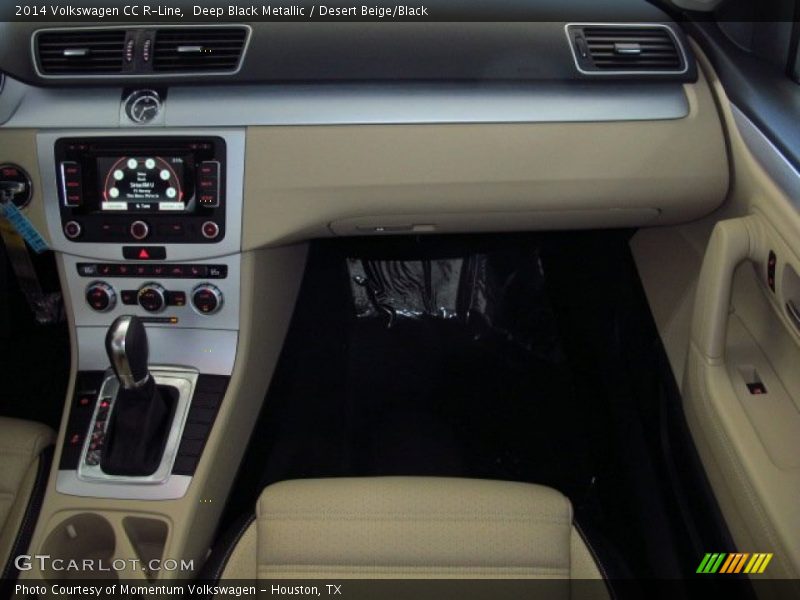 Deep Black Metallic / Desert Beige/Black 2014 Volkswagen CC R-Line