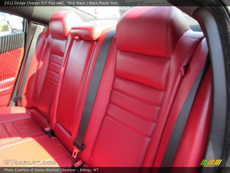 Pitch Black / Black/Radar Red 2011 Dodge Charger R/T Plus AWD