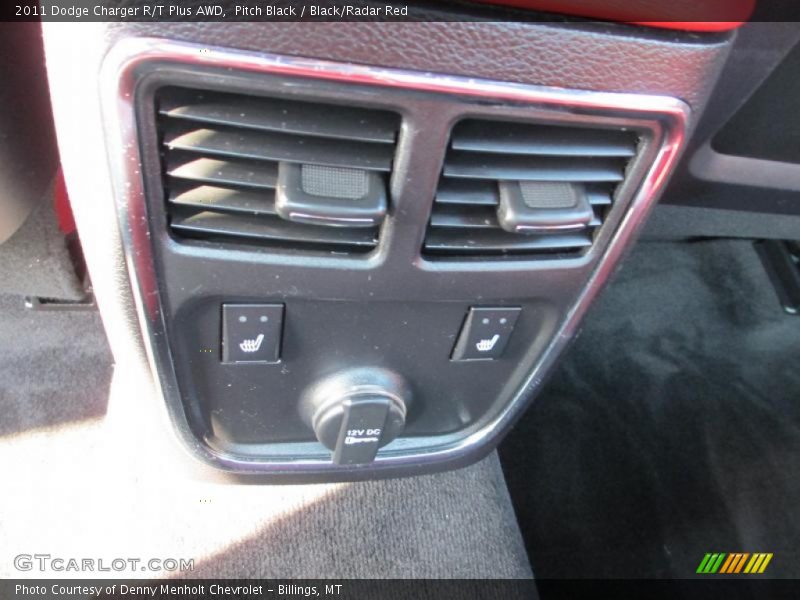 Pitch Black / Black/Radar Red 2011 Dodge Charger R/T Plus AWD