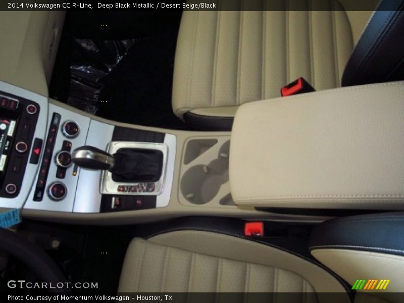 Deep Black Metallic / Desert Beige/Black 2014 Volkswagen CC R-Line