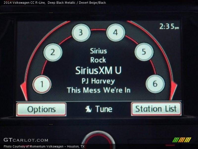 Deep Black Metallic / Desert Beige/Black 2014 Volkswagen CC R-Line