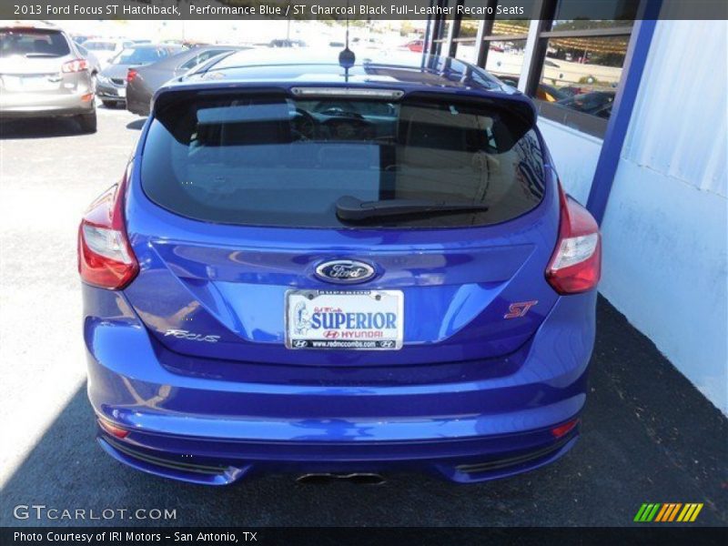 Performance Blue / ST Charcoal Black Full-Leather Recaro Seats 2013 Ford Focus ST Hatchback