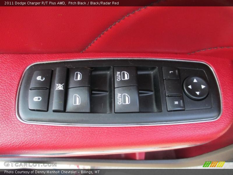 Pitch Black / Black/Radar Red 2011 Dodge Charger R/T Plus AWD
