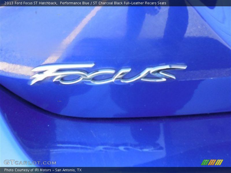 Performance Blue / ST Charcoal Black Full-Leather Recaro Seats 2013 Ford Focus ST Hatchback