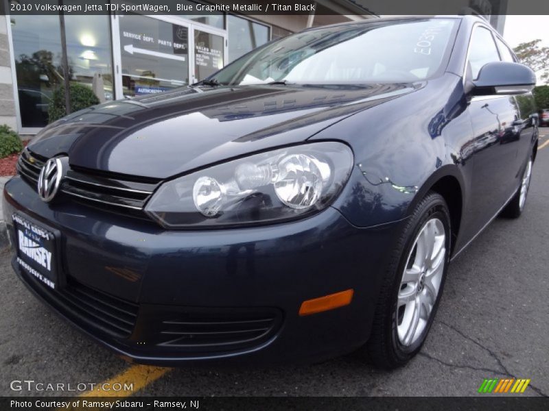 Blue Graphite Metallic / Titan Black 2010 Volkswagen Jetta TDI SportWagen