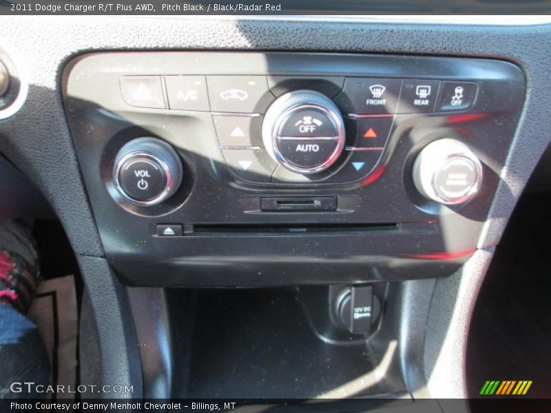 Pitch Black / Black/Radar Red 2011 Dodge Charger R/T Plus AWD