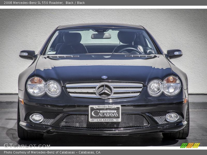 Black / Black 2008 Mercedes-Benz SL 550 Roadster