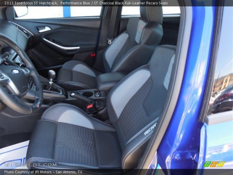 Performance Blue / ST Charcoal Black Full-Leather Recaro Seats 2013 Ford Focus ST Hatchback