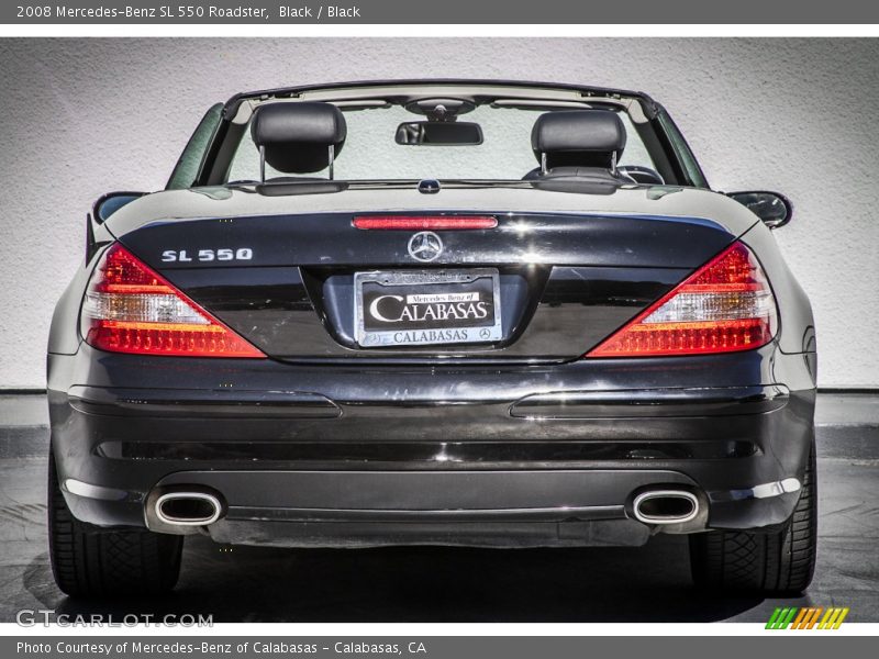 Black / Black 2008 Mercedes-Benz SL 550 Roadster