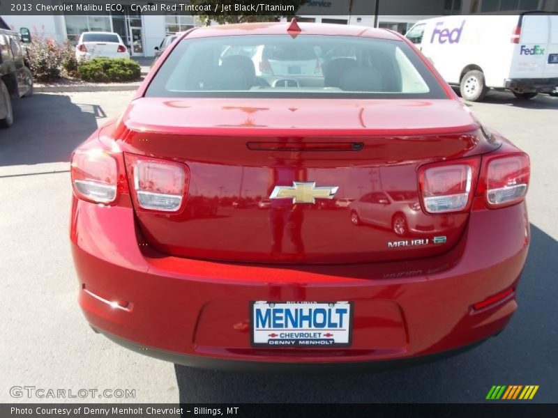 Crystal Red Tintcoat / Jet Black/Titanium 2013 Chevrolet Malibu ECO