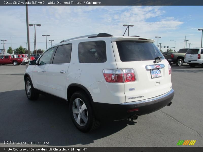 White Diamond Tintcoat / Cashmere 2011 GMC Acadia SLT AWD