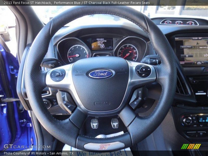 Performance Blue / ST Charcoal Black Full-Leather Recaro Seats 2013 Ford Focus ST Hatchback
