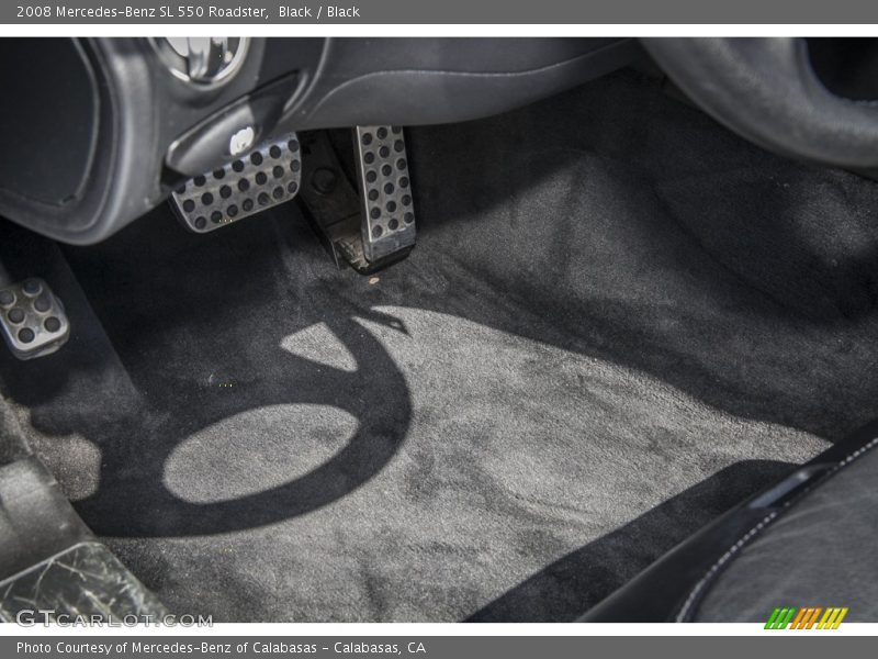 Black / Black 2008 Mercedes-Benz SL 550 Roadster