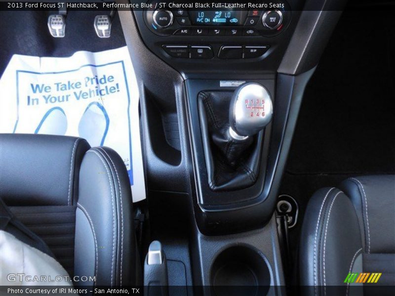 Performance Blue / ST Charcoal Black Full-Leather Recaro Seats 2013 Ford Focus ST Hatchback
