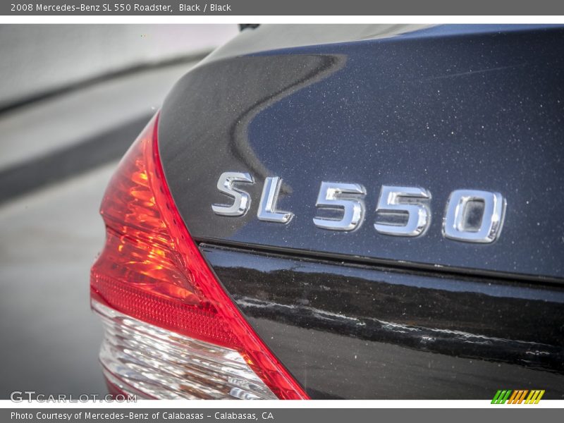 Black / Black 2008 Mercedes-Benz SL 550 Roadster