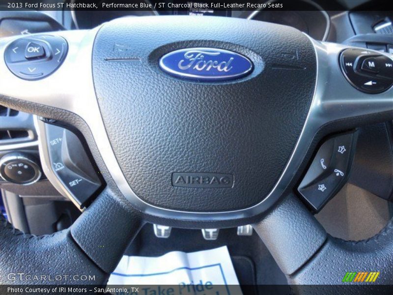 Performance Blue / ST Charcoal Black Full-Leather Recaro Seats 2013 Ford Focus ST Hatchback