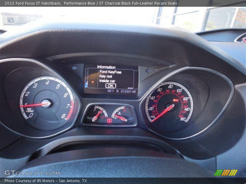 Performance Blue / ST Charcoal Black Full-Leather Recaro Seats 2013 Ford Focus ST Hatchback