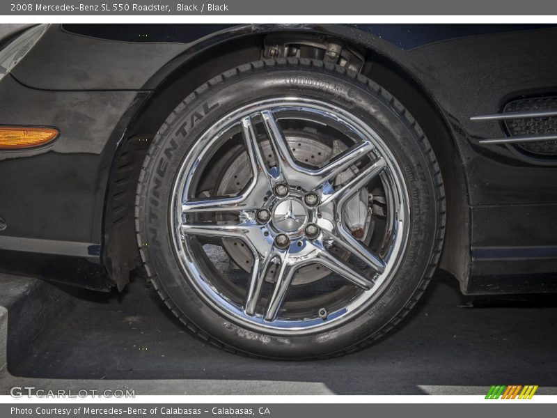 Black / Black 2008 Mercedes-Benz SL 550 Roadster