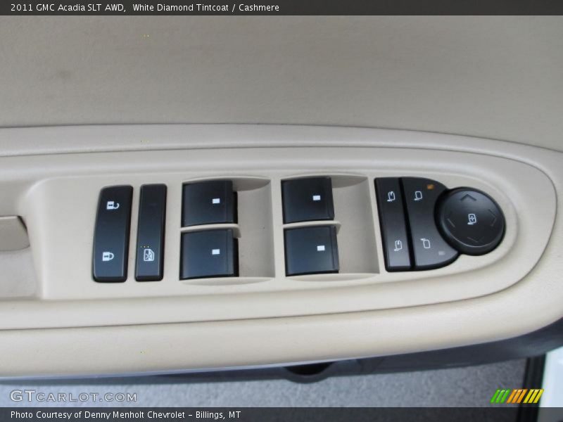 White Diamond Tintcoat / Cashmere 2011 GMC Acadia SLT AWD