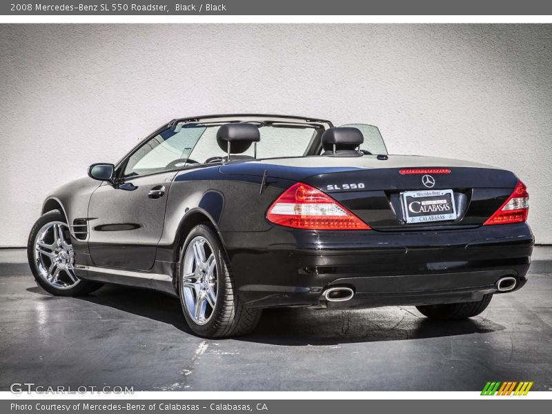 Black / Black 2008 Mercedes-Benz SL 550 Roadster