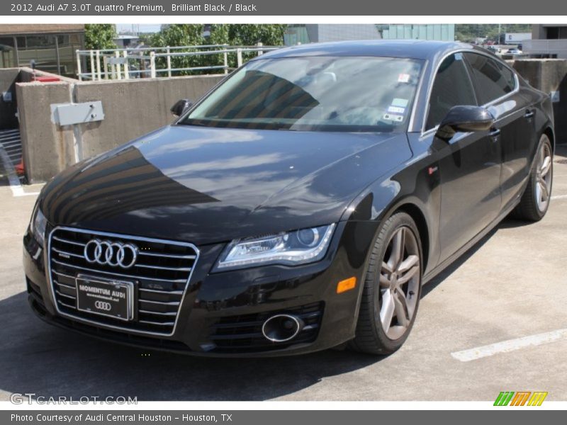 Brilliant Black / Black 2012 Audi A7 3.0T quattro Premium