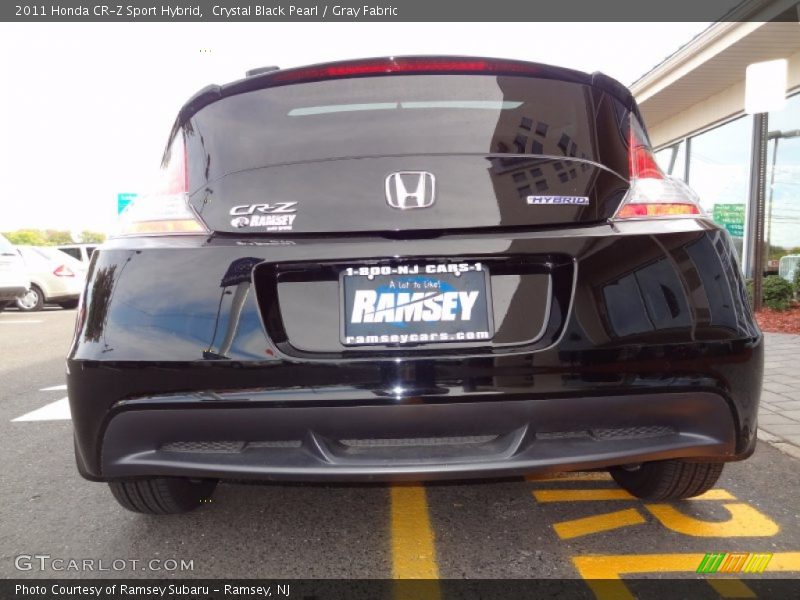 Crystal Black Pearl / Gray Fabric 2011 Honda CR-Z Sport Hybrid