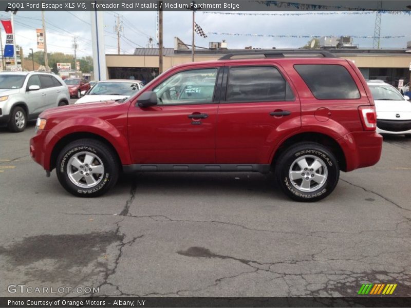 Toreador Red Metallic / Medium Parchment Beige 2001 Ford Escape XLS V6