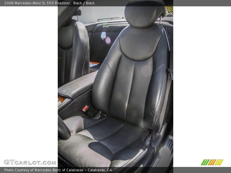 Black / Black 2008 Mercedes-Benz SL 550 Roadster
