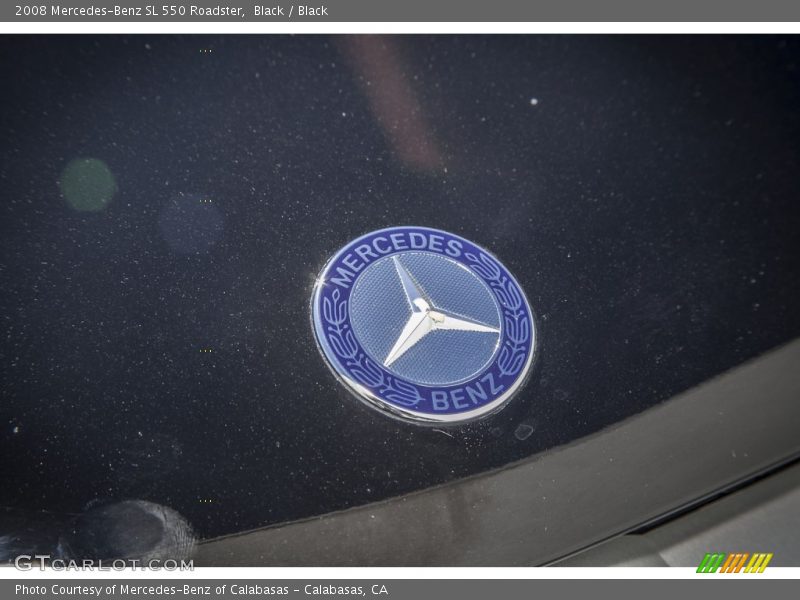 Black / Black 2008 Mercedes-Benz SL 550 Roadster