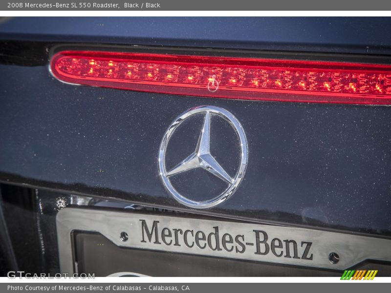 Black / Black 2008 Mercedes-Benz SL 550 Roadster