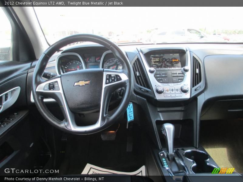 Twilight Blue Metallic / Jet Black 2012 Chevrolet Equinox LTZ AWD